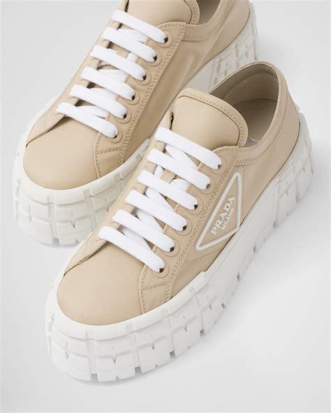 double wheel nylon gabardine sneakers prada|prada chunky sneakers.